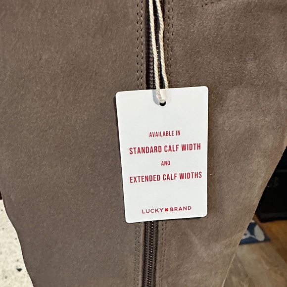 Lucky Brand Mink color Bliss Oiled Suede Boots - Picture 4 of 6